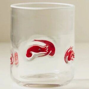 Anthropologie Shrimp Juice Glass